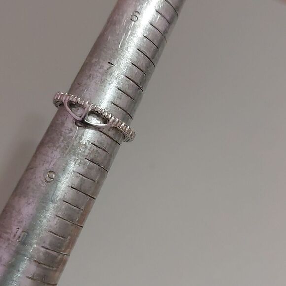 JCM 925 Sterling Silver CZ Cubic Zirconia Crystals Dainty Pendant or Ring - Picture 5 of 6